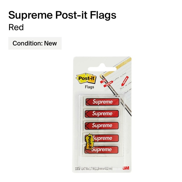 Supreme Post-It flags - Picture 1 of 3